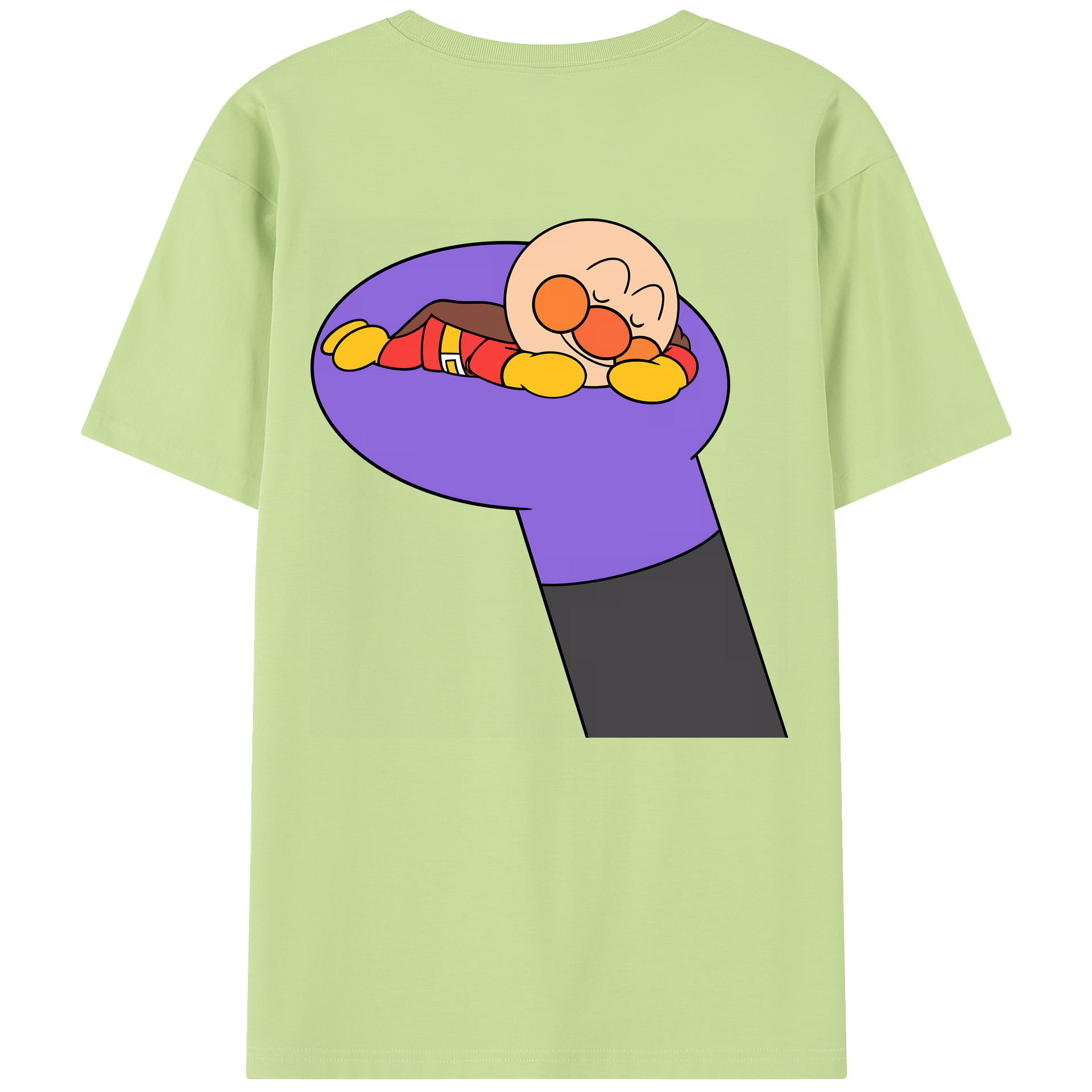 （画像用） アンパンマン Anpanman 綿100％半袖Tシャツ（背面プリント）